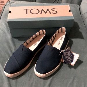 TOMS Womens Alpargata Cupsole Loafer in Majolica Blue
